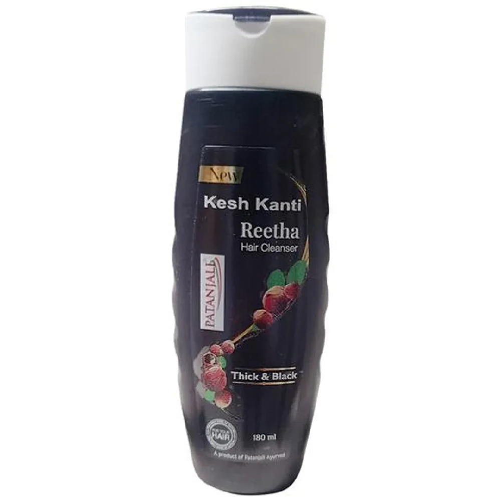 Patanjali Kesh Kanti Reetha - Hair Cleanser, 180 ml-1.webp